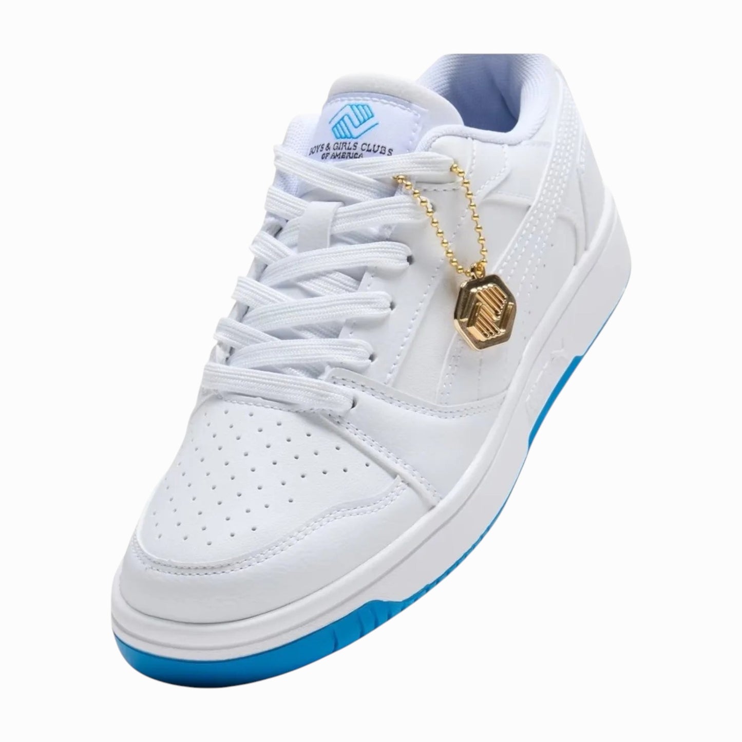 Puma Tenis Rebound V6 Low BGCA Embrdry Jr Wht/Blu