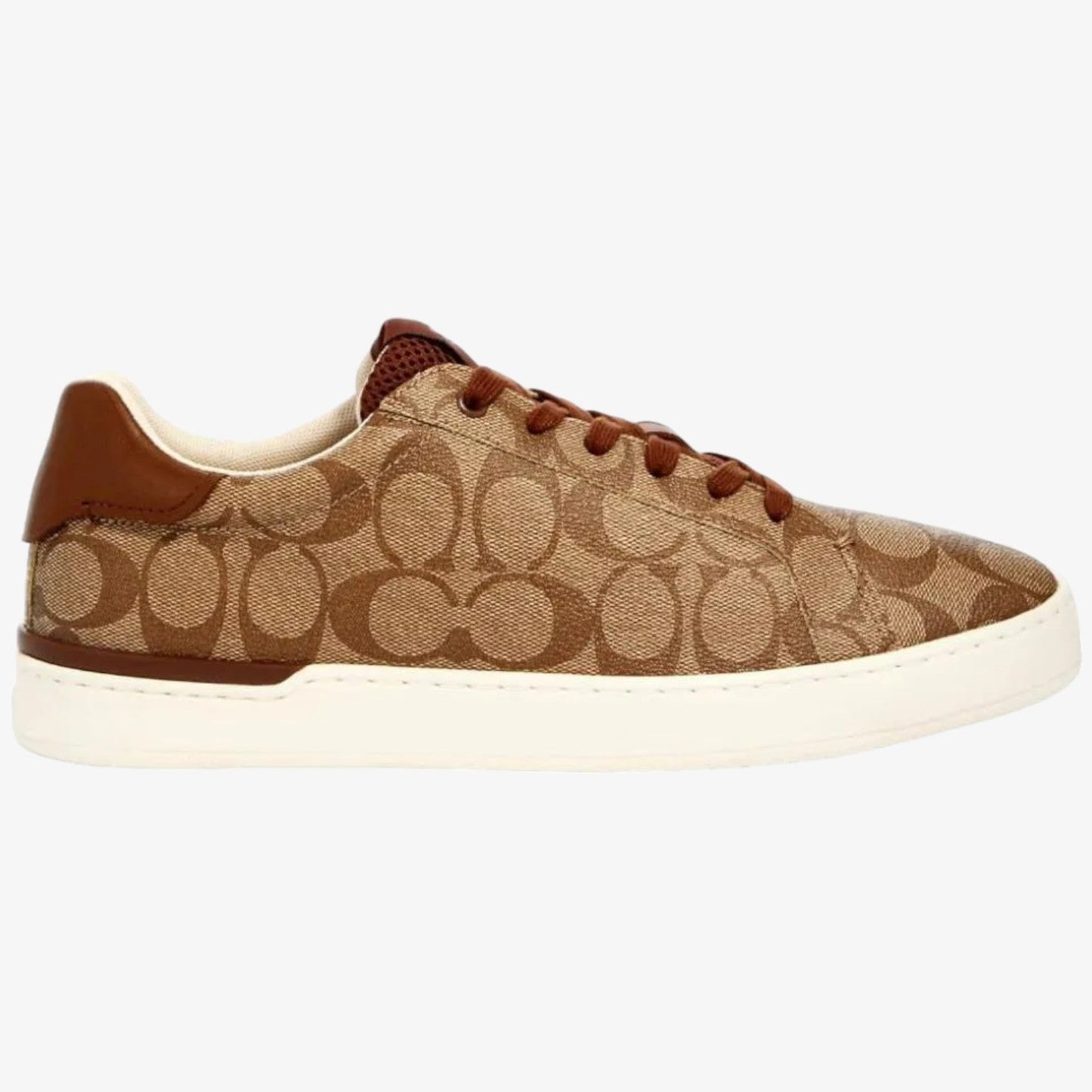 Coach Tenis Clip Low Signature Top Khaki