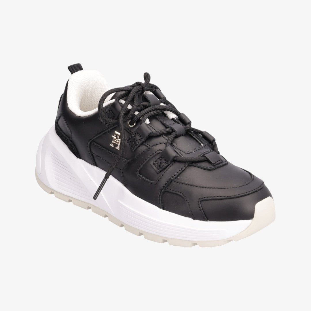 Tommy Hilfiger Tenis TH Premium Runner Lthr Blk