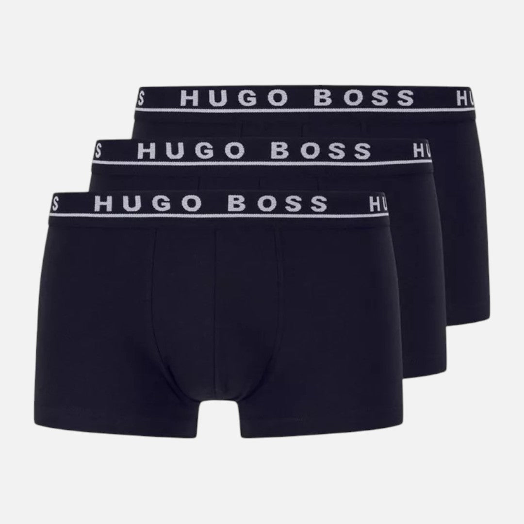 Hugo Boss Boxer Cotton Stretch Trunk 3 Pack Blk