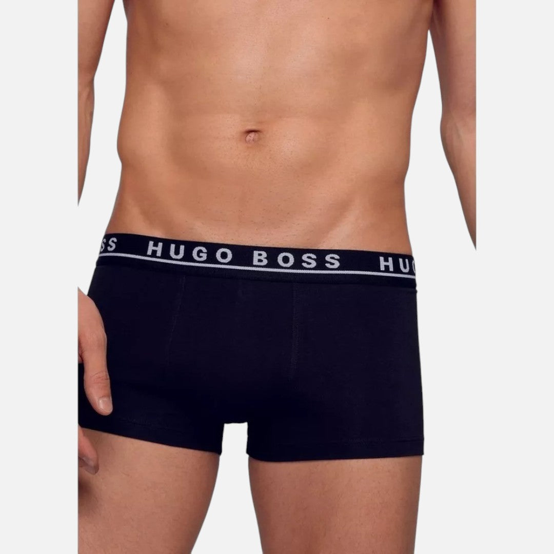 Hugo Boss Boxer Cotton Stretch Trunk 3 Pack Blk