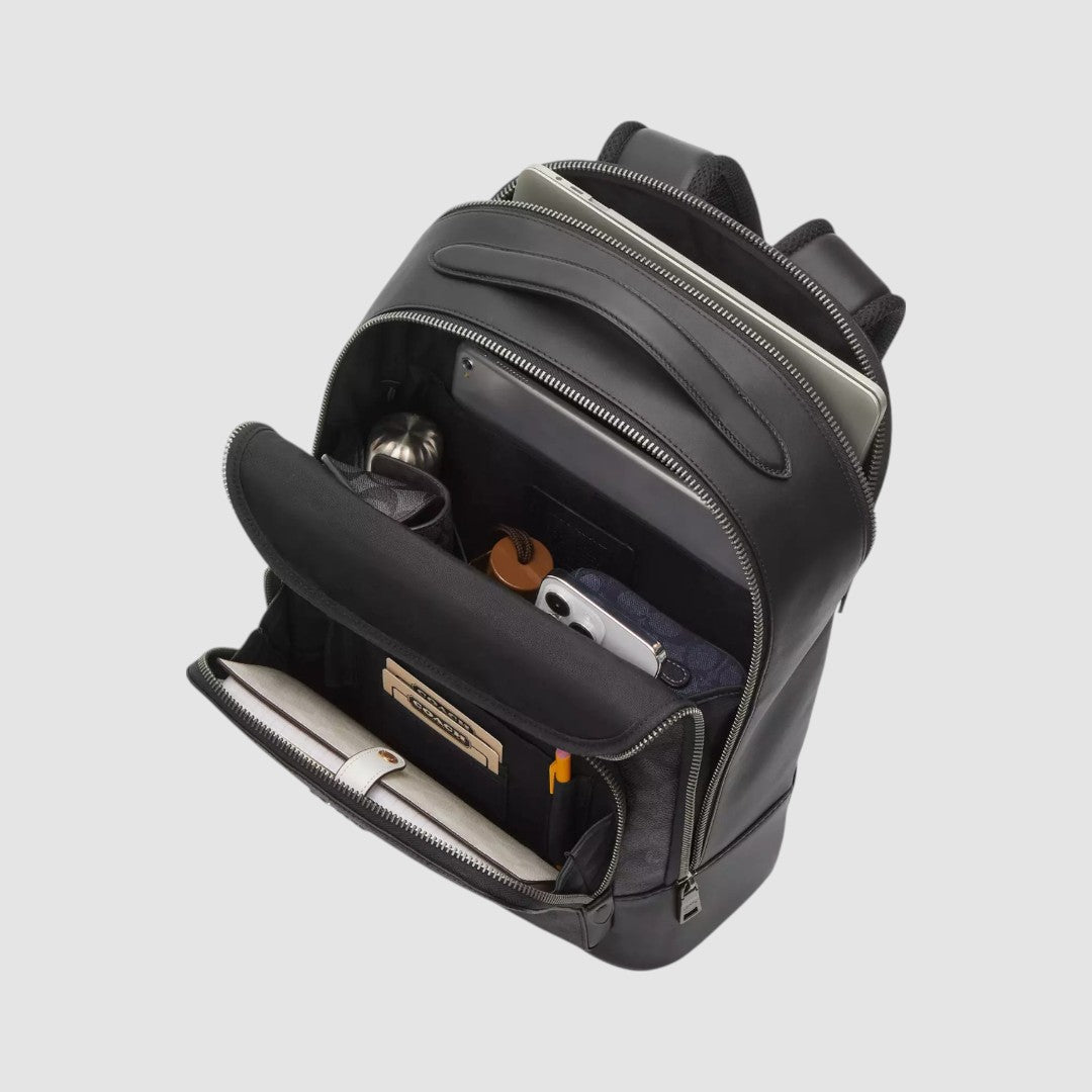 Coach Mochila Ethan In Signature Canvas Blk