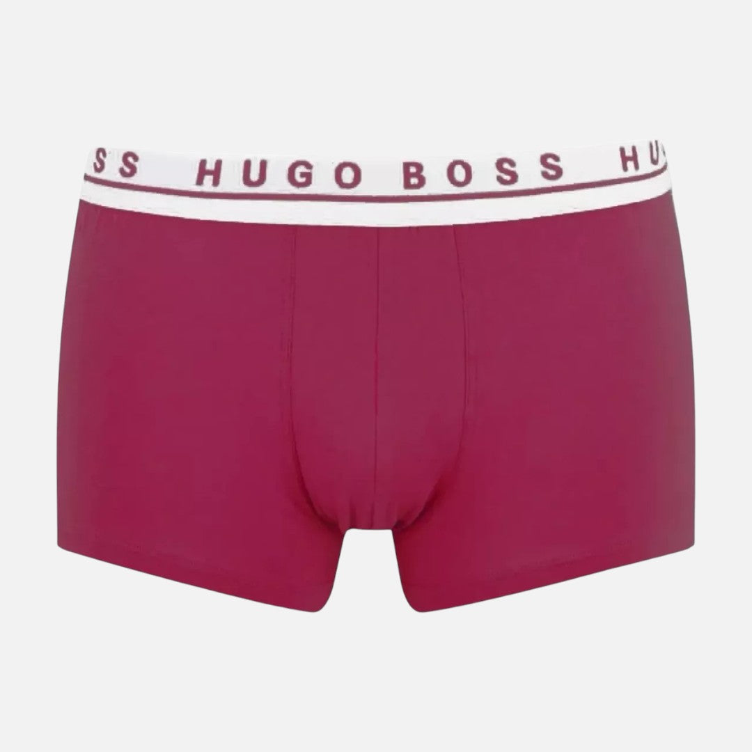 Hugo Boss Boxer de Algodón Elástico Trunk 3 Pack Pnk/Blu