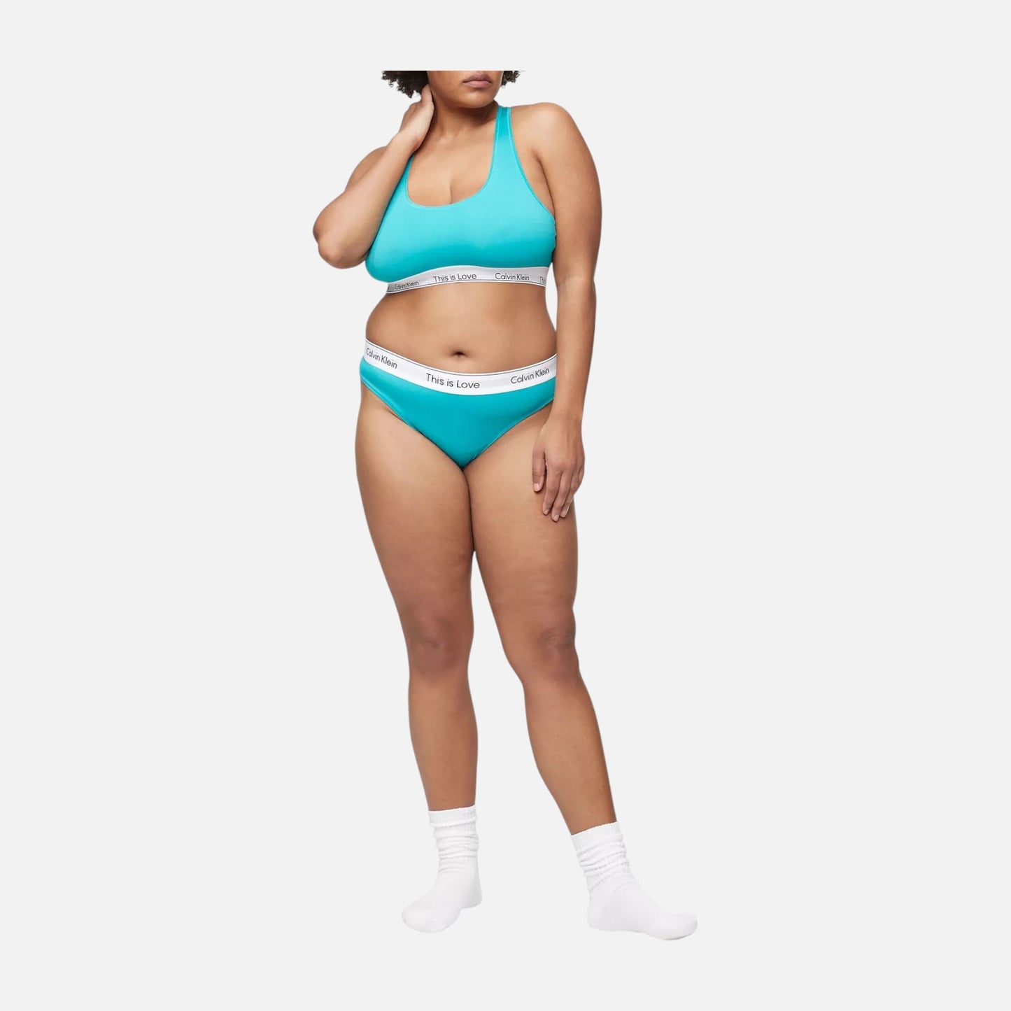 CALVIN KLEIN | Conjunto Top y Pantie ❤ This is Love ❤ Turquesa