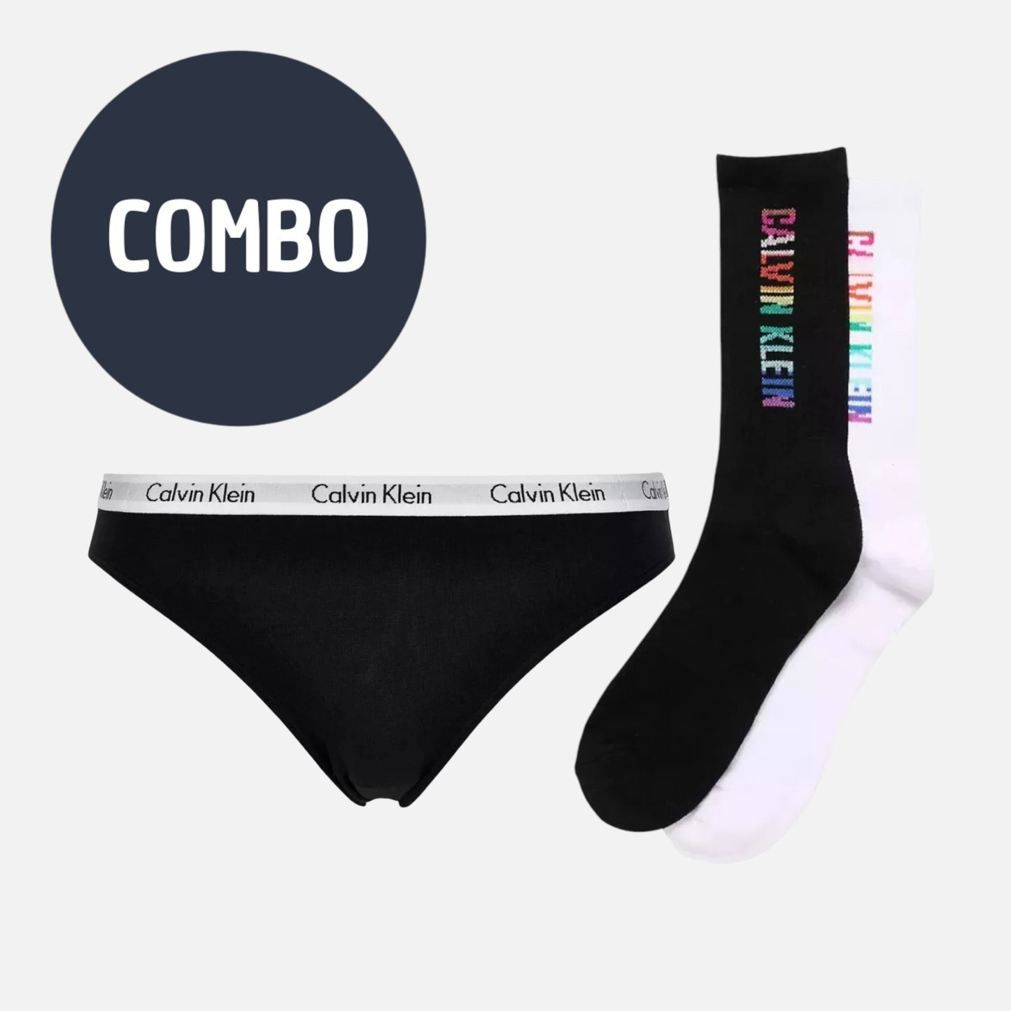 COMBO | Calvin Klein Tanga + Calcetas Pride This Is Love 2 Pack