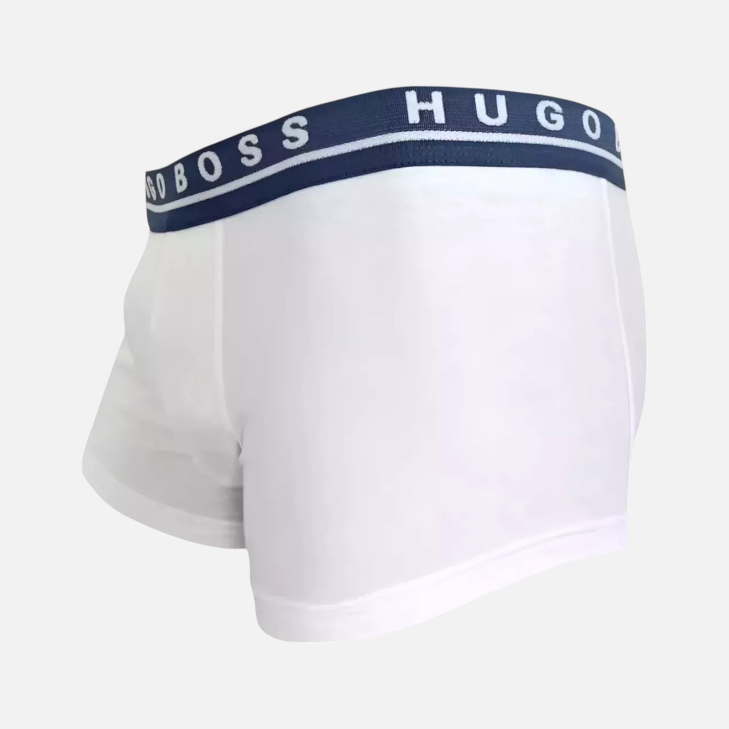 Hugo Boss Boxer Trunk de Algodón Elástico 3 Pack Wht/Blk/Gry