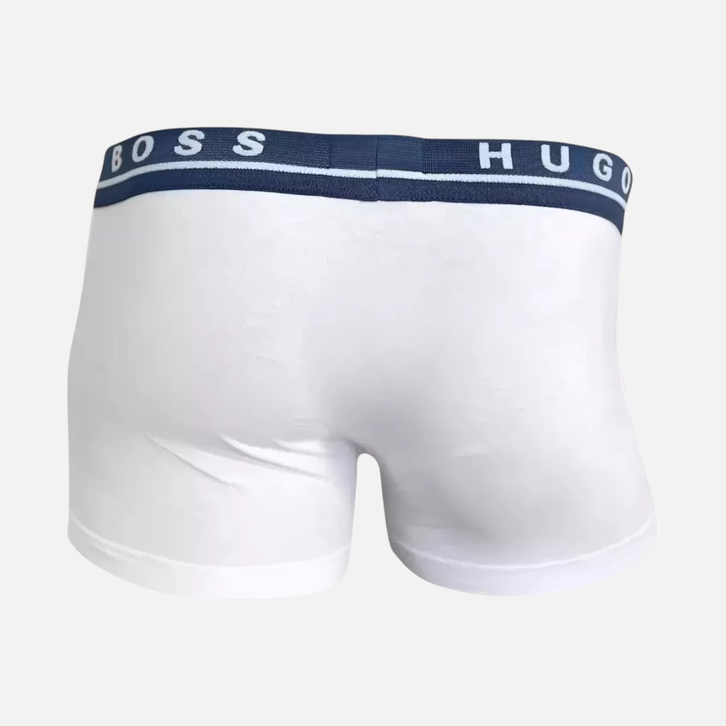 Hugo Boss Boxer Trunk de Algodón Elástico 3 Pack Wht/Blk/Gry