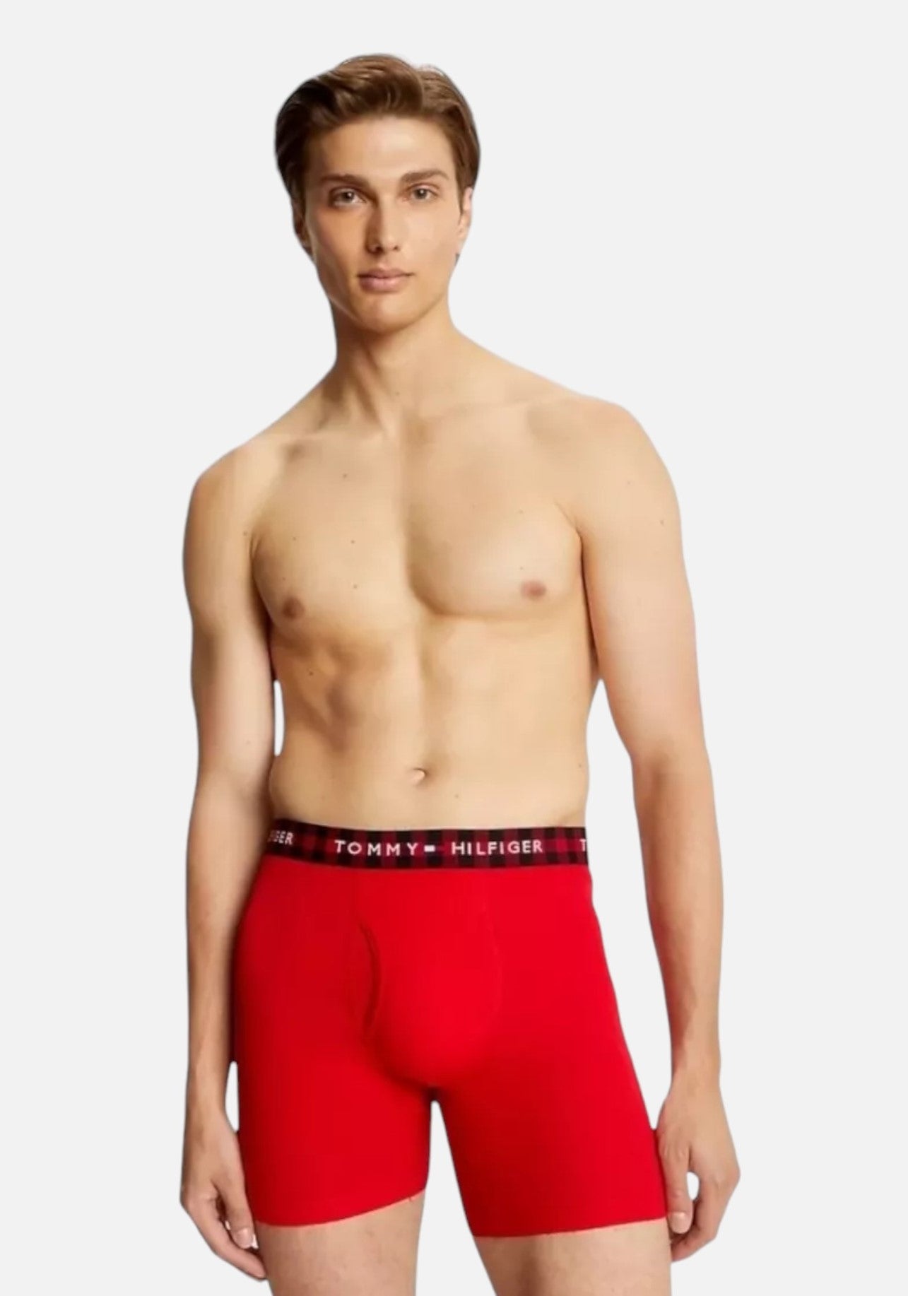 Tommy Hilfiger Boxer 100% Cotton Classics Brief - Blk/Gry/Red