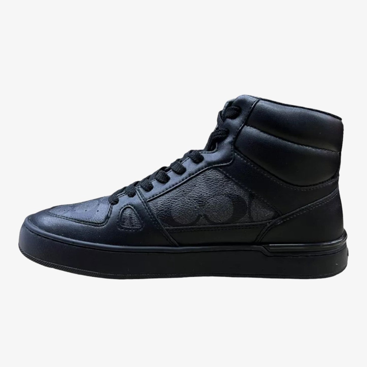 Coach Tenis Clip Court High Top Signature Canvas Blk