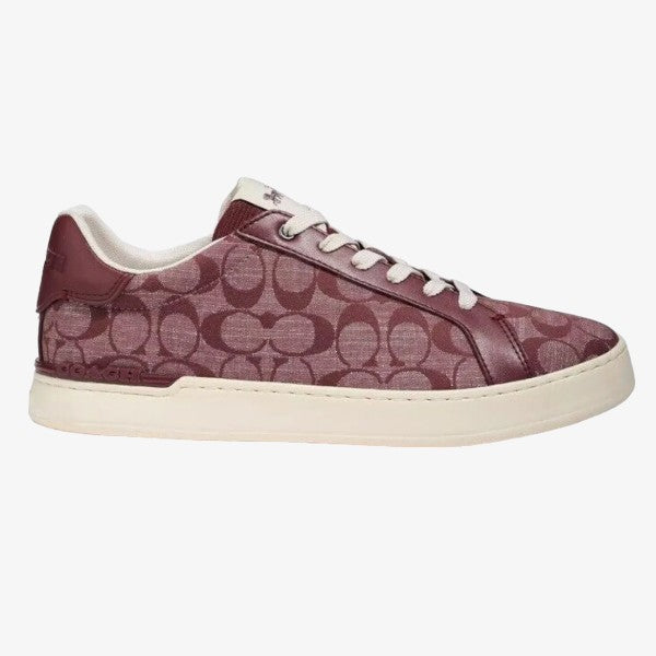 Coach Tenis Clip Chmbry Low Top Wine