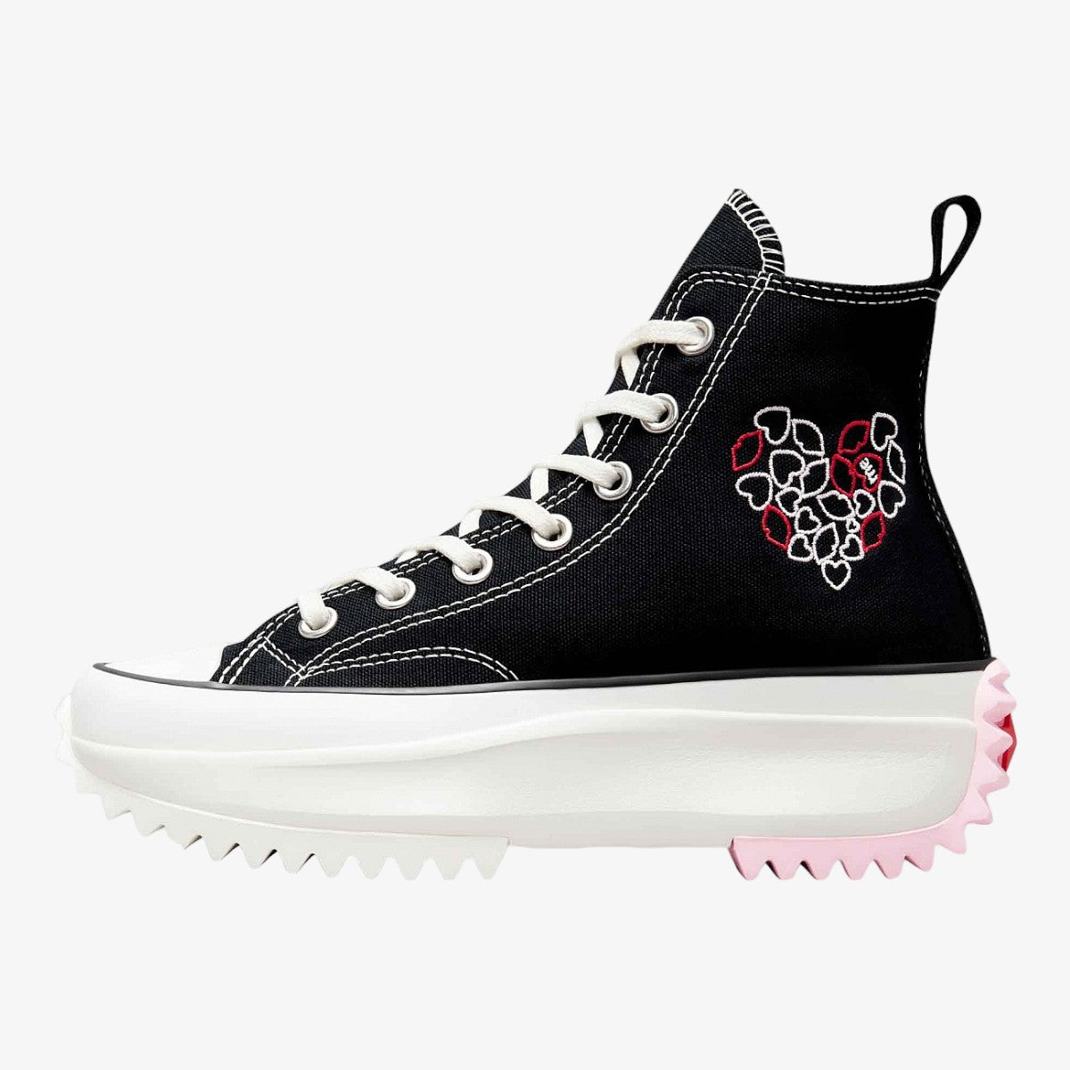 Converse Tenis Run Star Hike Hi Embroidered Hearts ❤