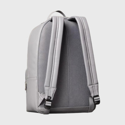 Calvin Klein Mochila Monogram Logo Campus de Piel Gry