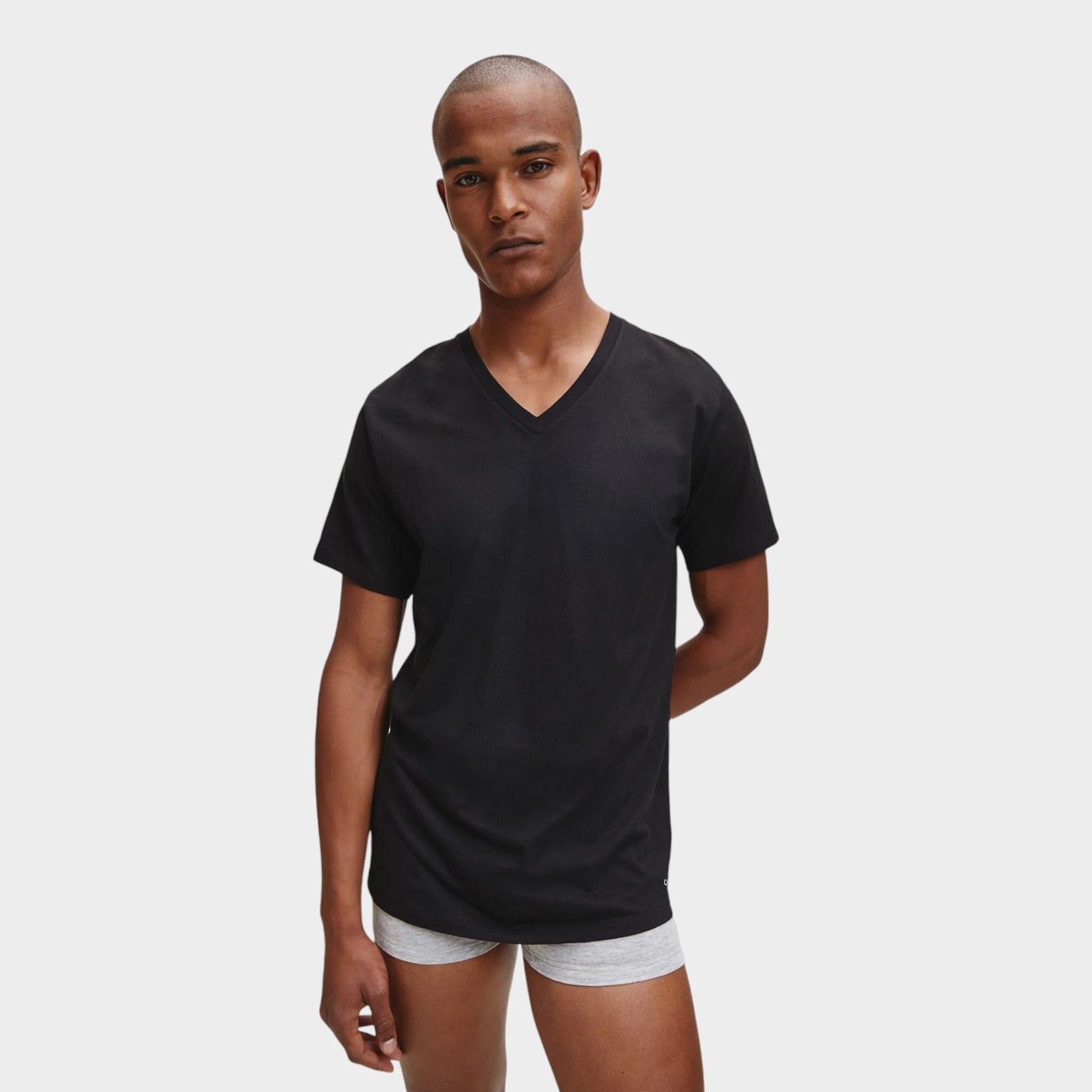 Calvin Klein Camisetas 100% Cotton Cuello V Classic Fit 3P