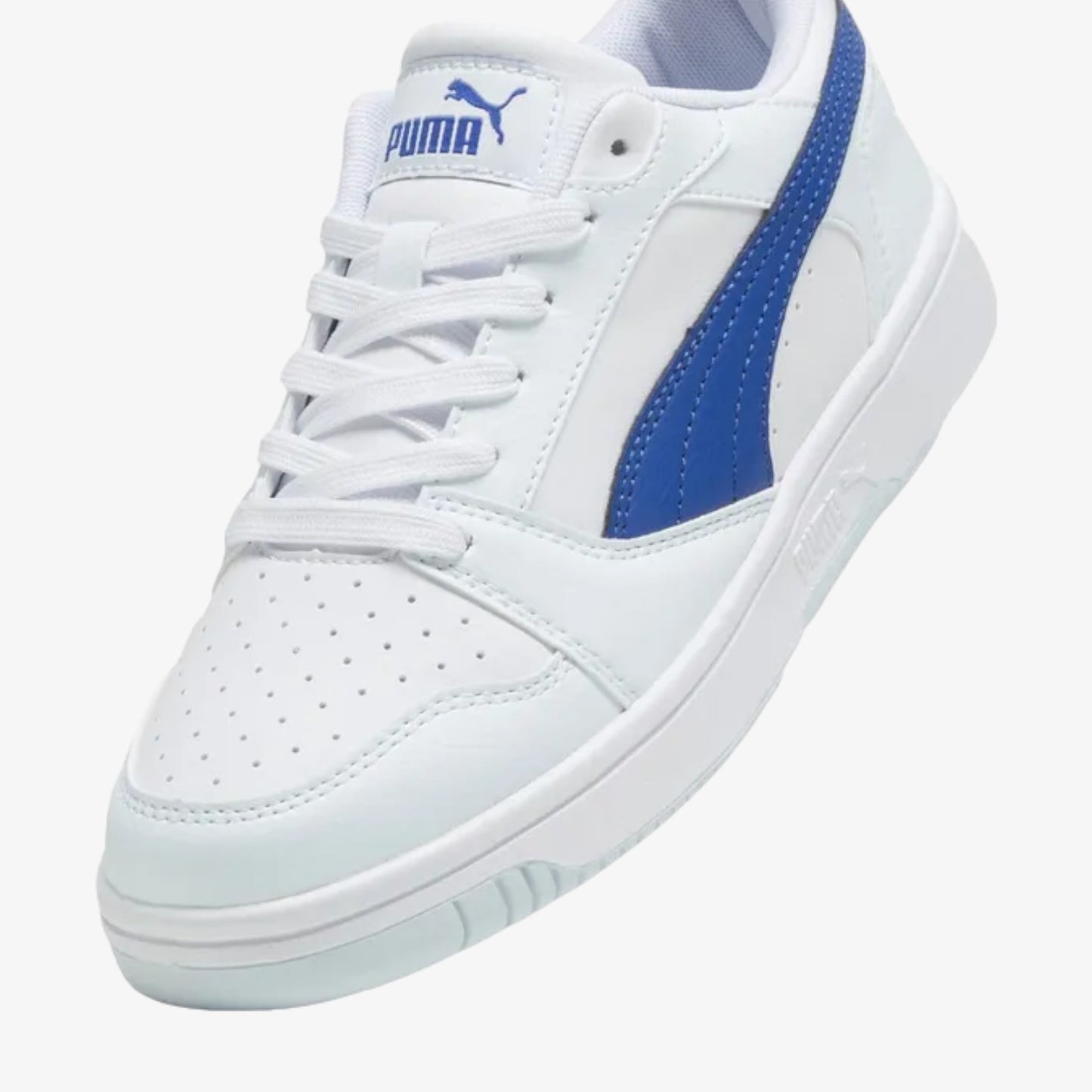 Puma Tenis Rebound V6 Lo Junior White/Blue