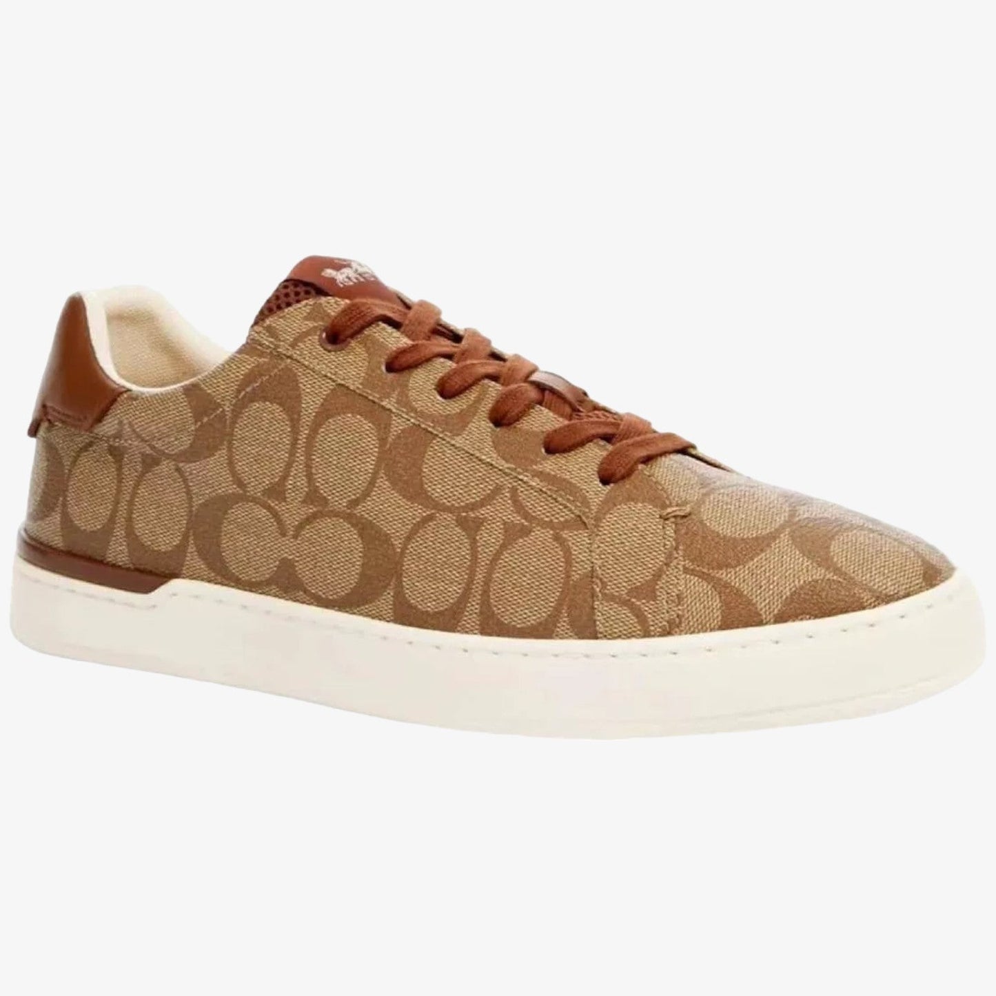 Coach Tenis Clip Low Signature Top Khaki