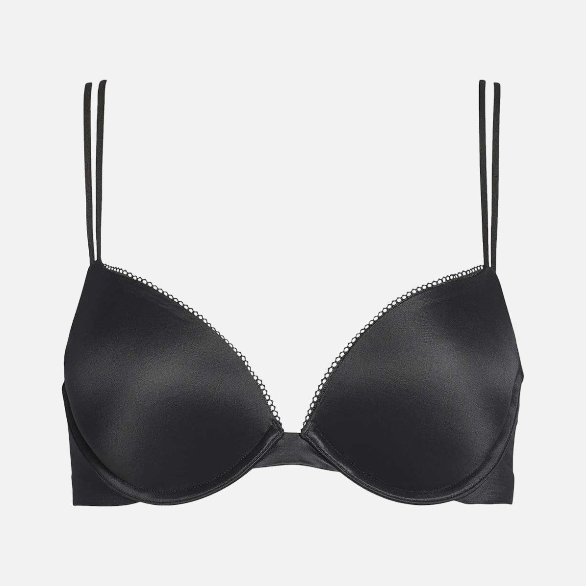 Calvin Klein Brasier Liquid Touch Push Up Plung Black