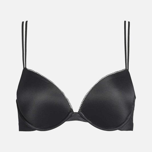 Calvin Klein Brasier Liquid Touch Push Up Plung Black