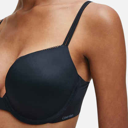 Calvin Klein Brasier Liquid Touch Push Up Plung Black