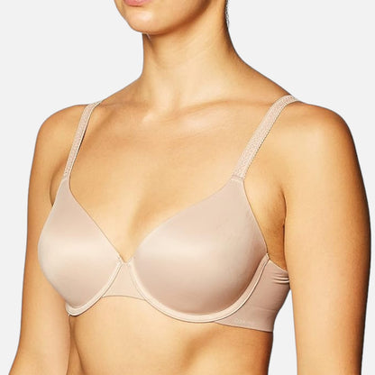 Calvin Klein Brasier Liquid Touch Lightly Lined Perfect Coverage Underwire Beige