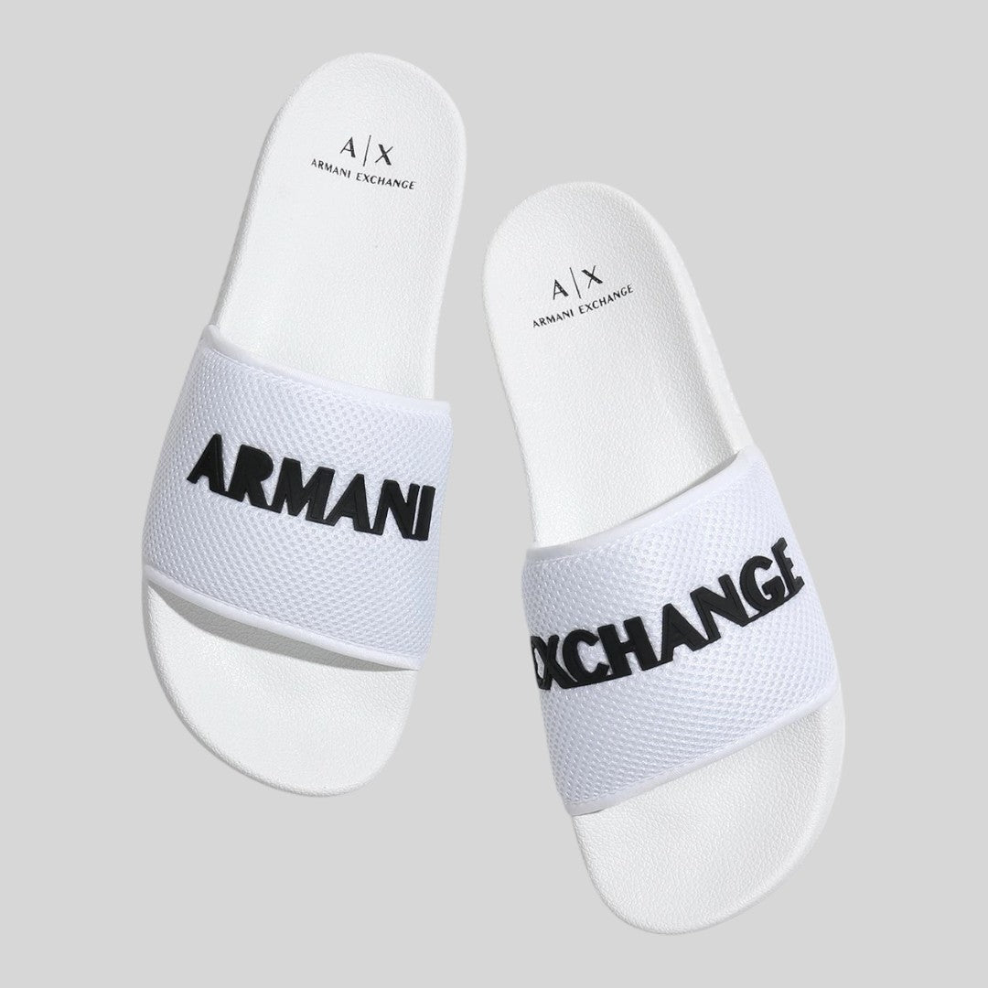 Armani Exchange Sandalias Wht