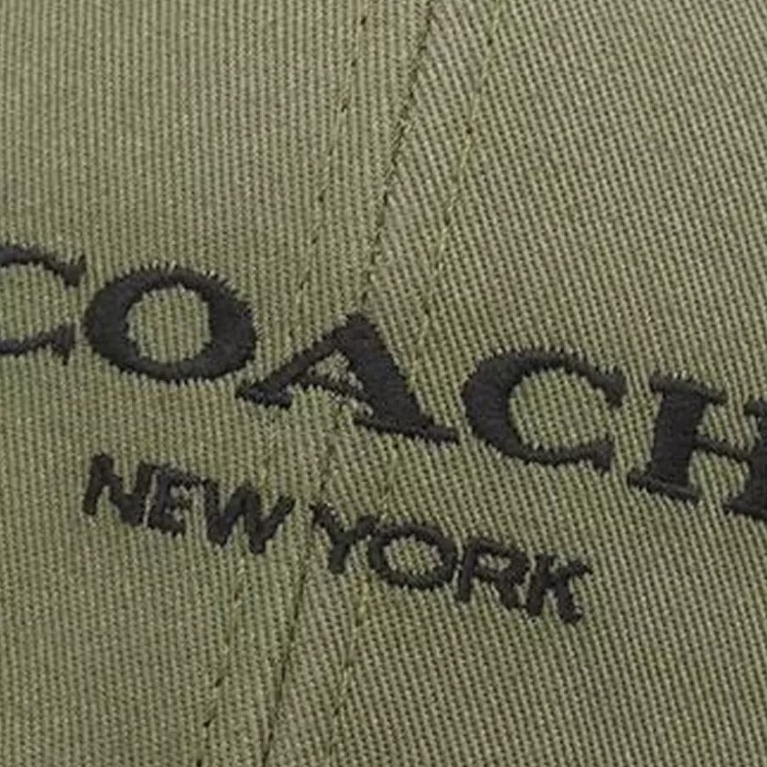 Coach Gorra Embroidered Baseball Verde Militar