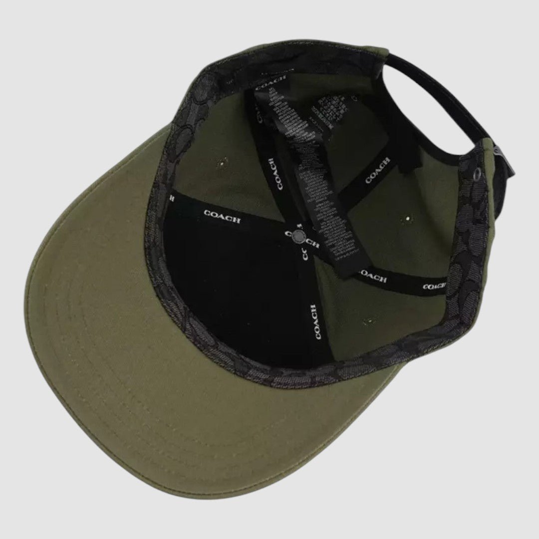 Coach Gorra Embroidered Baseball Verde Militar