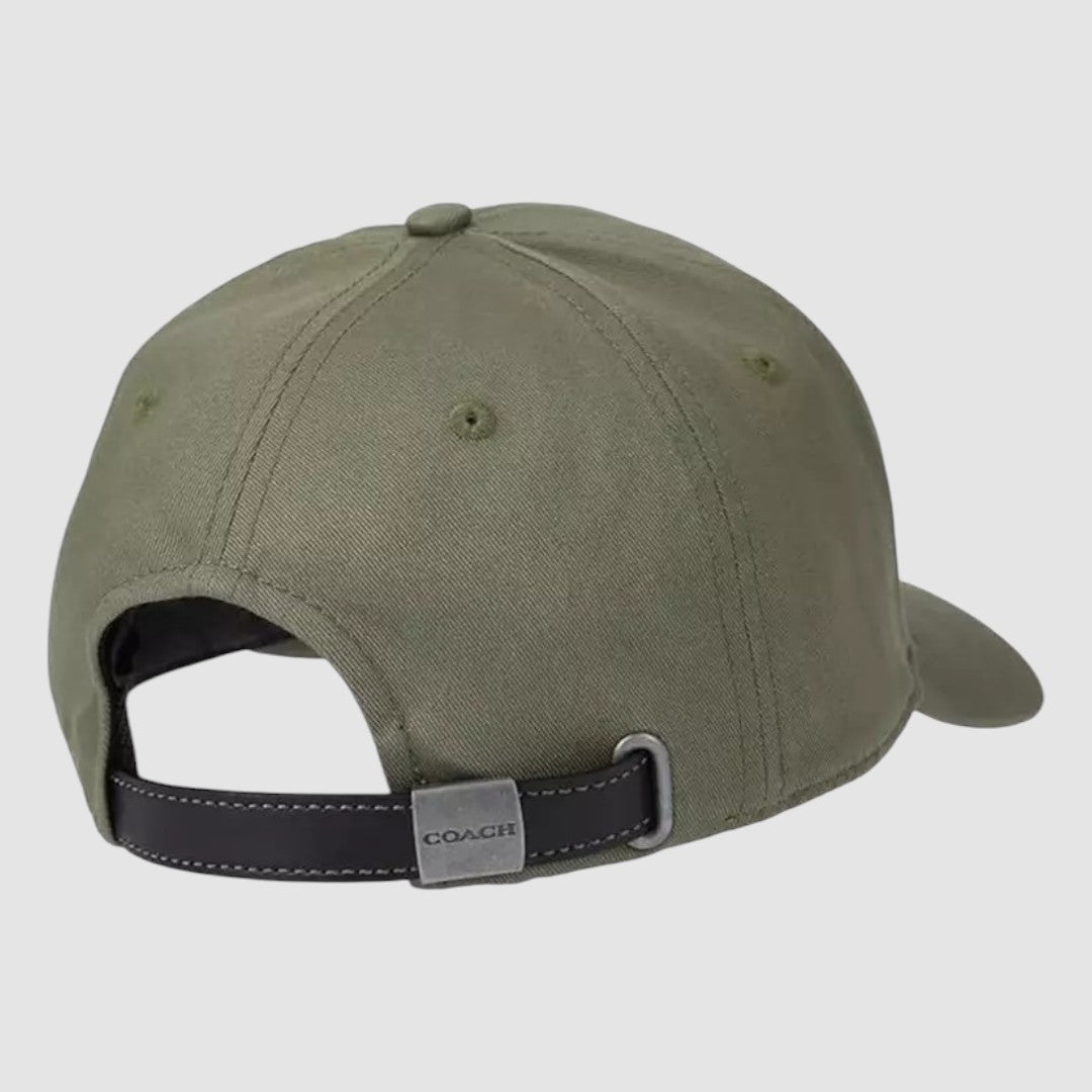 Coach Gorra Embroidered Baseball Verde Militar