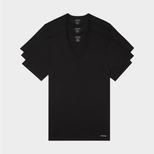 Calvin Klein Camisetas Slim Fit 3 Pack Cuello V