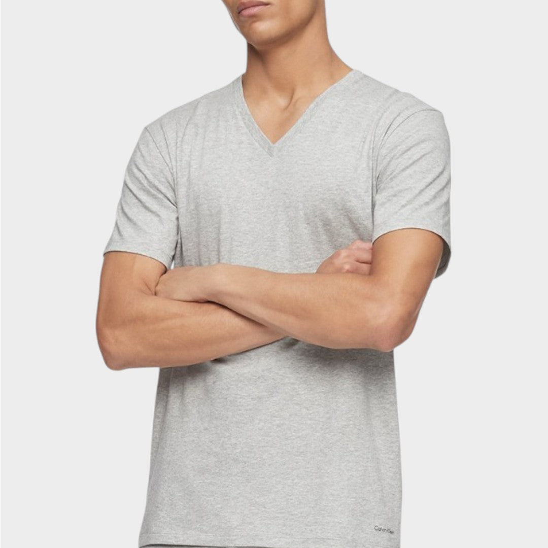 Calvin Klein Camisetas Classic Fit Cotton 3P Cuello V