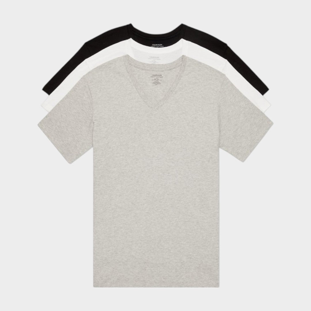 Calvin Klein Camisetas Classic Fit Cotton 3P Cuello V