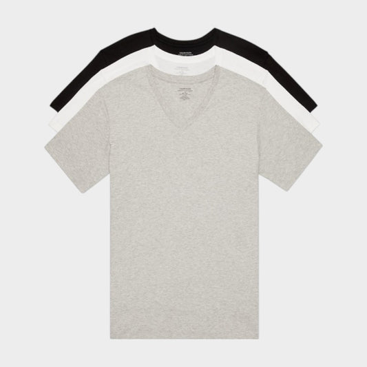 Calvin Klein Camisetas Classic Fit Cotton 3P Cuello V