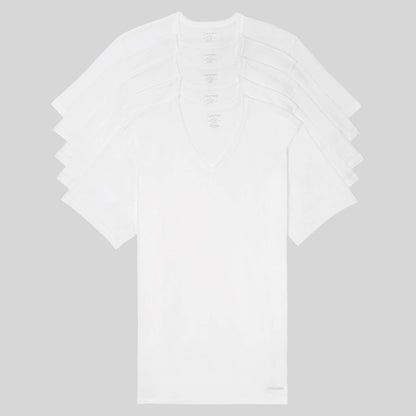 Calvin Klein Camisetas Slim Fit Cuello V 5 pack