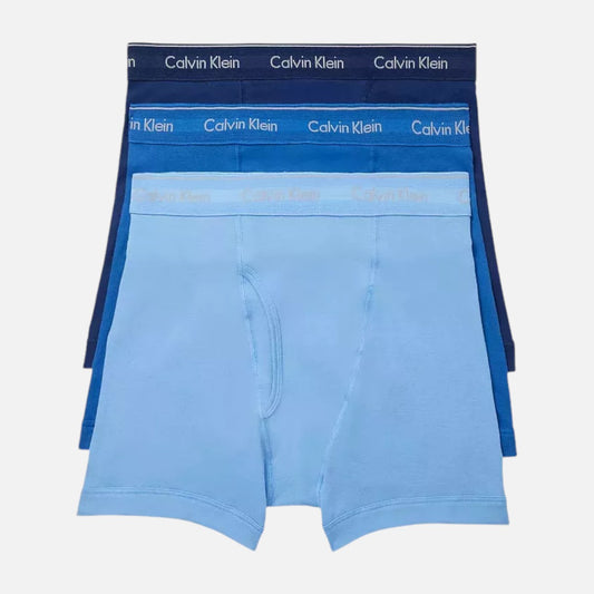 Calvin Klein Boxer Brief Classic Fit 3 Pack Blue