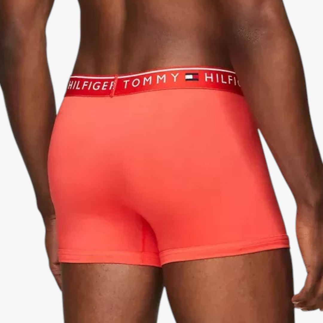 Tommy Hilfiger Boxer Trunk de Microfibra 3 Pack - Blk/Red/Blue