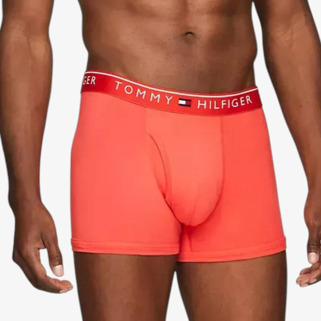 Tommy Hilfiger Boxer Trunk de Microfibra 3 Pack - Blk/Red/Blue