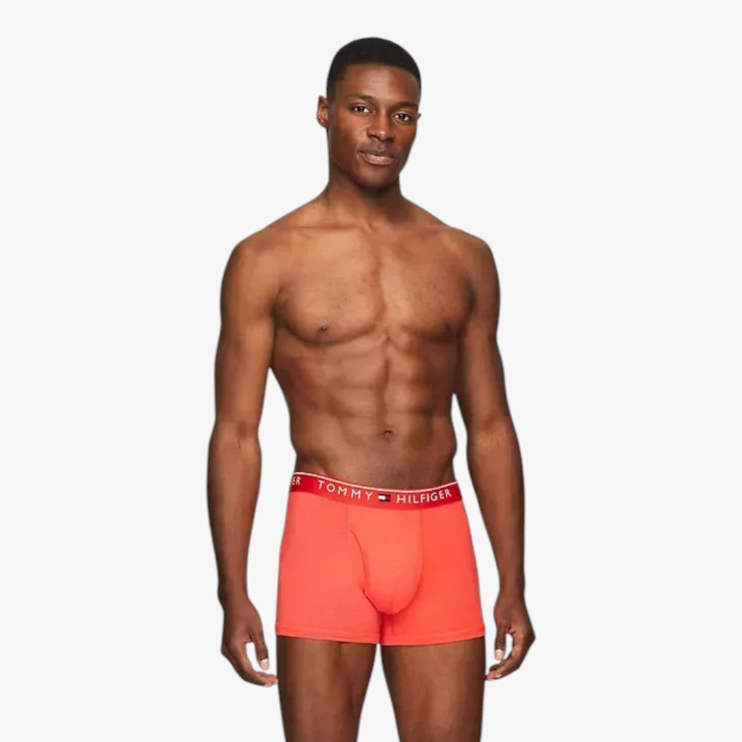 Tommy Hilfiger Boxer Trunk de Microfibra 3 Pack - Blk/Red/Blue