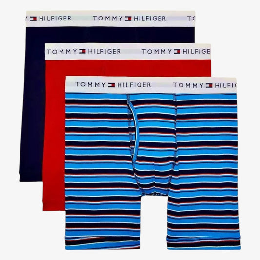 Tommy Hilfiger Boxer Brief Cotton Classic 3 Pack - Blue/Blk/Red