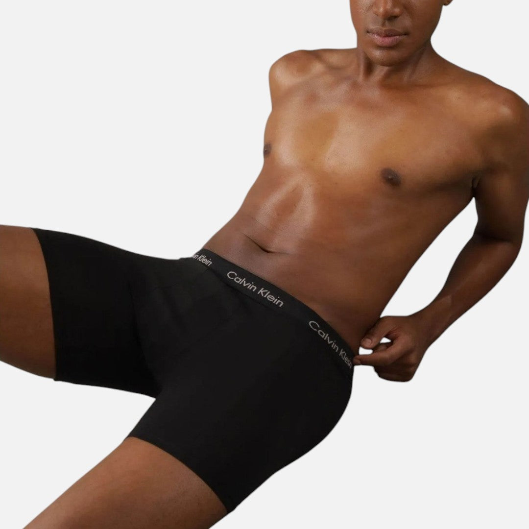 Calvin Klein Boxer Brief Cotton Stretch 3 Pack - Blk