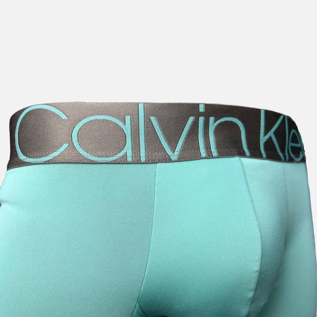 Calvin Klein Boxer Brief Icon De Microfibra - Aqua