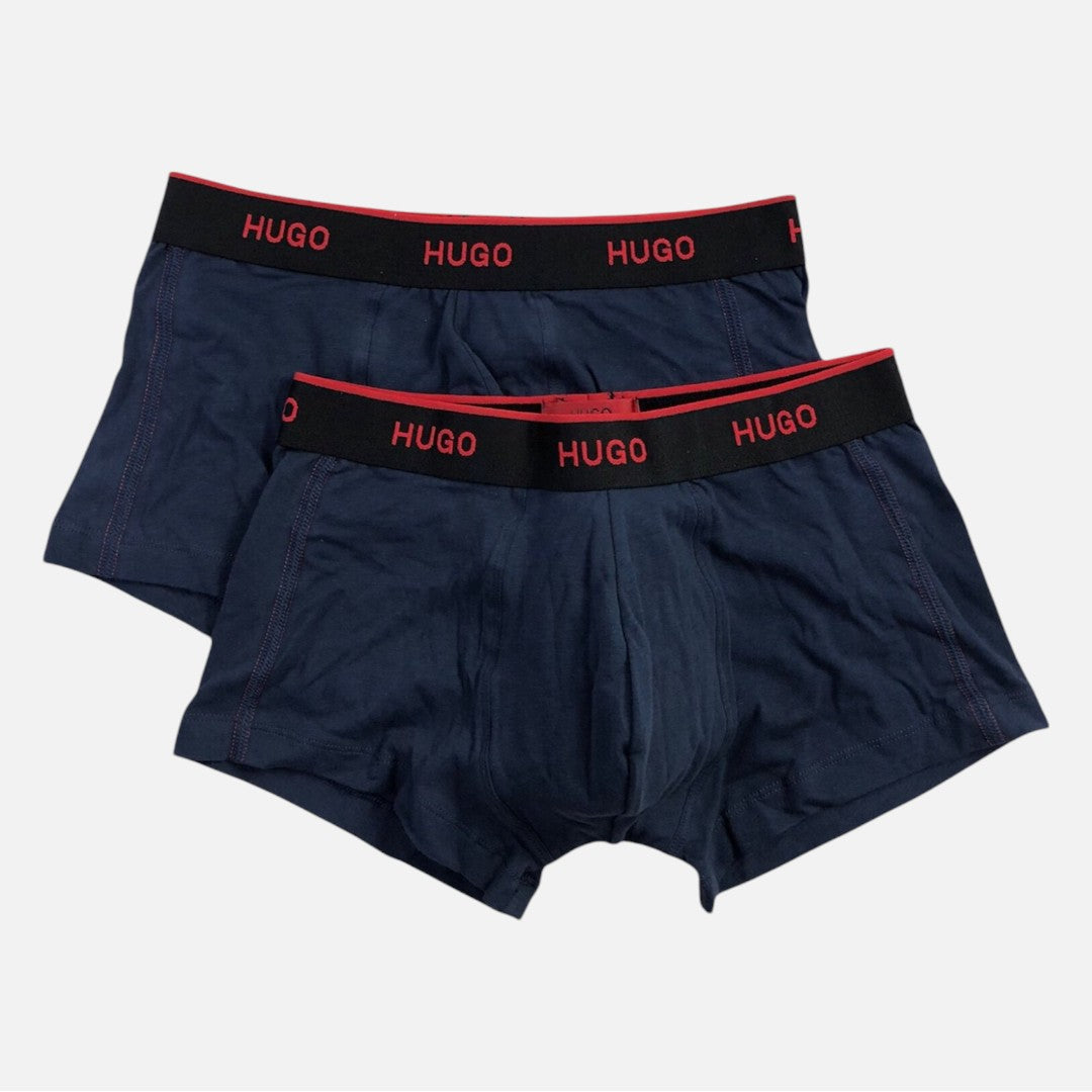 Hugo Boss Boxer Trunk 2 Pack Flex Cotton Nvy