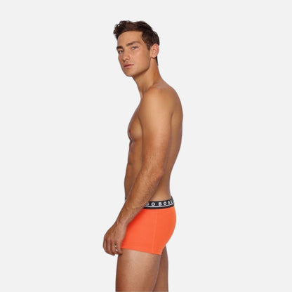 Hugo Boss Boxer Trunk de Algodón Elástico 3 Pack Org/Blu/Gry