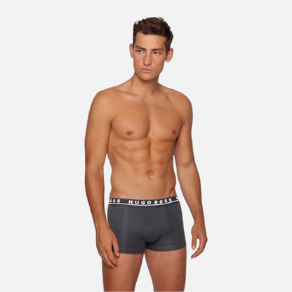Hugo Boss Boxer Trunk de Algodón Elástico 3 Pack Org/Blu/Gry