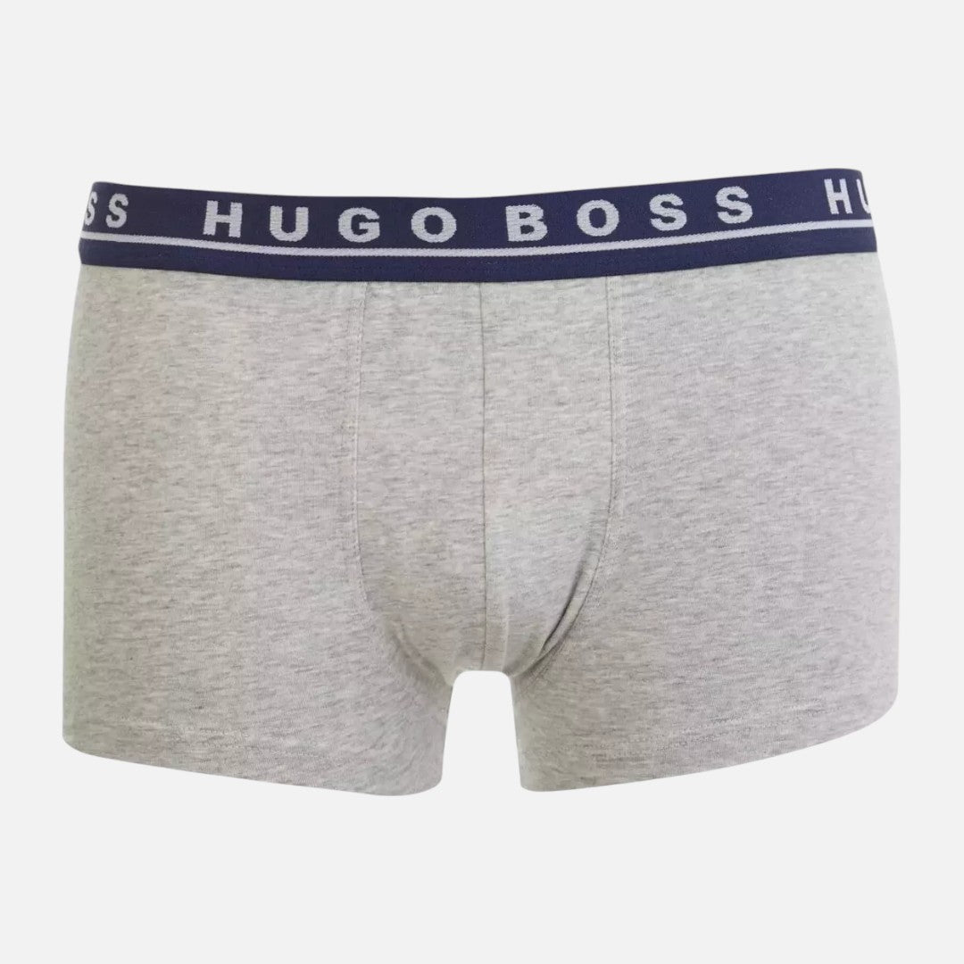 Hugo Boss Boxer Cotton de Algodón Elástico 3 Pack Grn/Gry/Blu