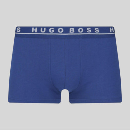 Hugo Boss Boxer Trunk de Algodón Elástico 3 Pack - Wht/Gry/Blue