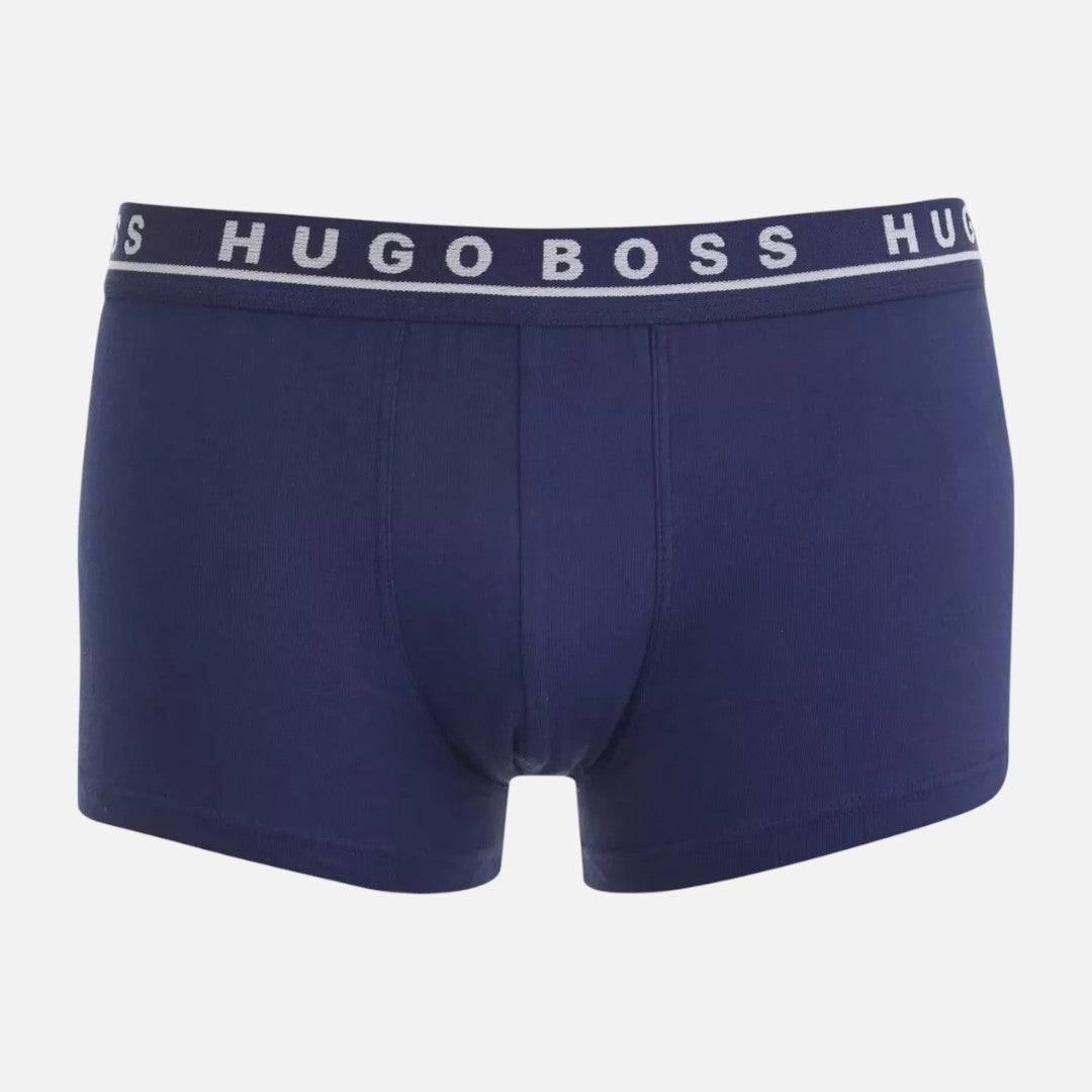 Hugo Boss Boxer Cotton de Algodón Elástico 3 Pack Grn/Gry/Blu