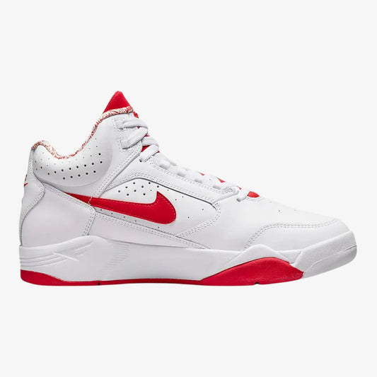 Nike Tenis Air Flight Lite Blanco - Rojo