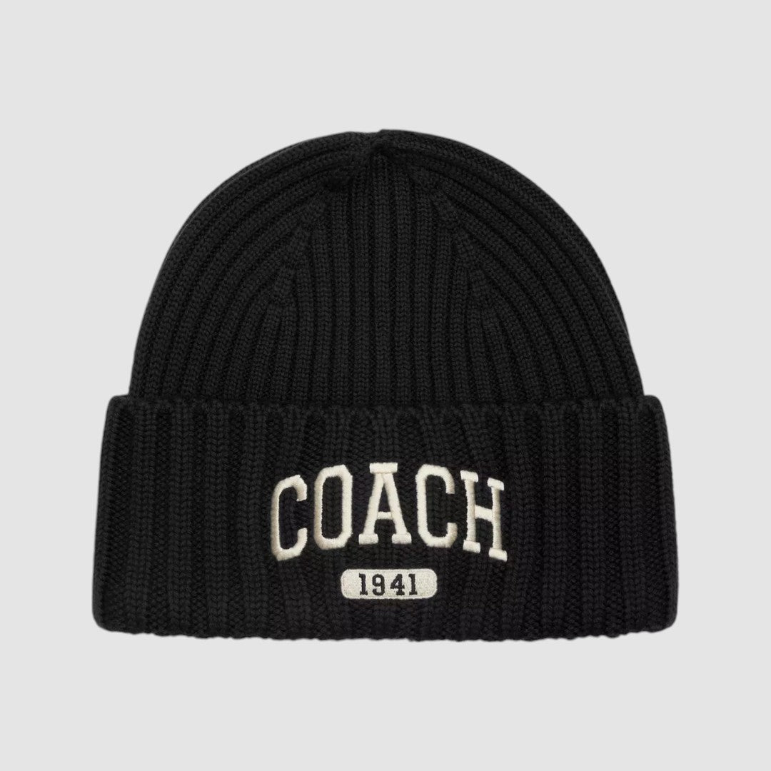 Coach Gorro de punto bordado 1941 Blk