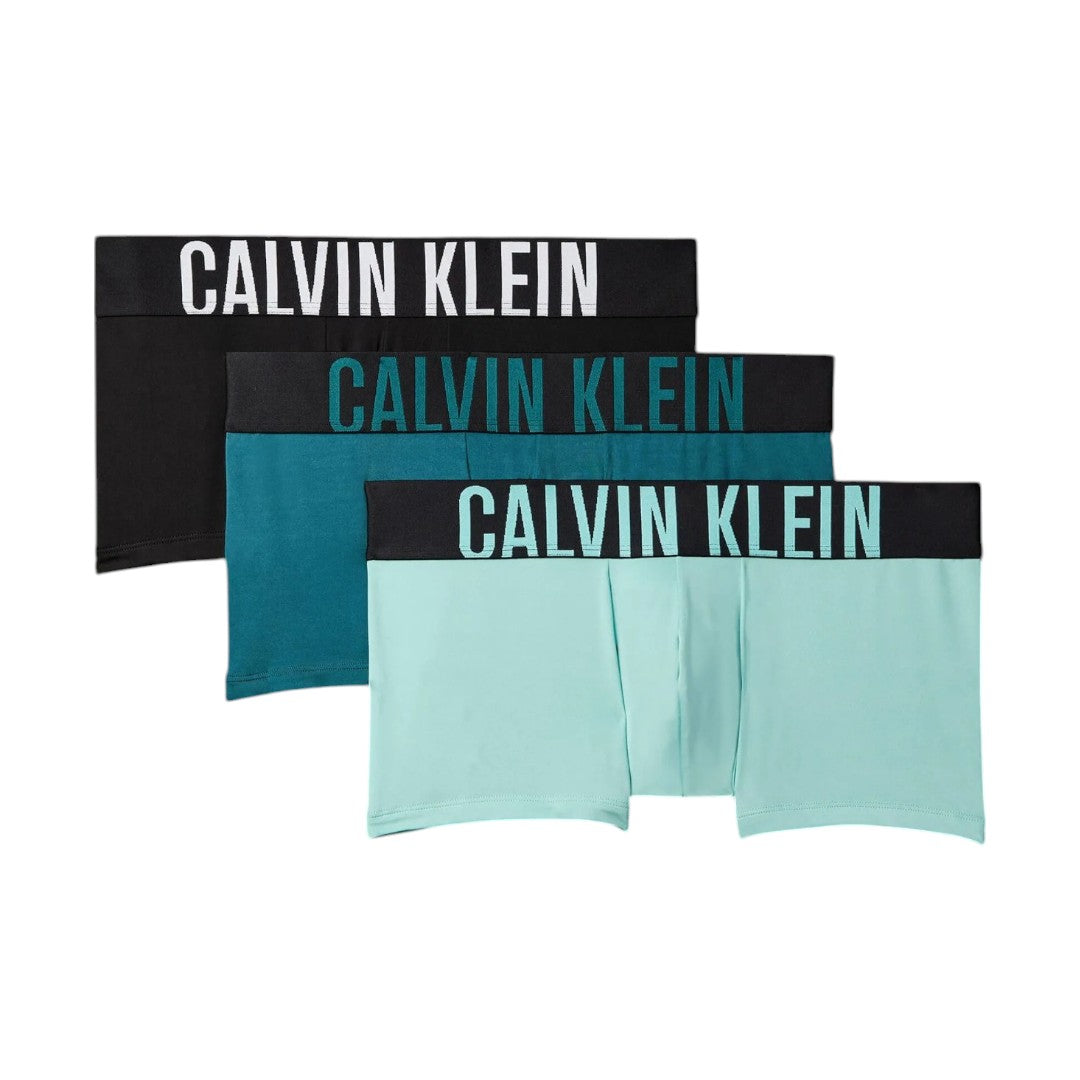 Calvin Klein Boxer Low Rise Trunk Intense Power - Blk/Aqua/Blue