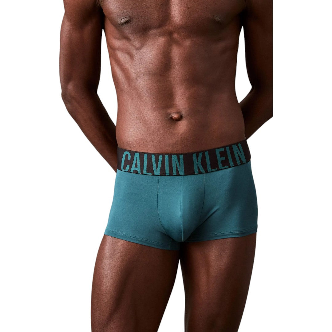 Calvin Klein Boxer Low Rise Trunk Intense Power - Blk/Aqua/Blue