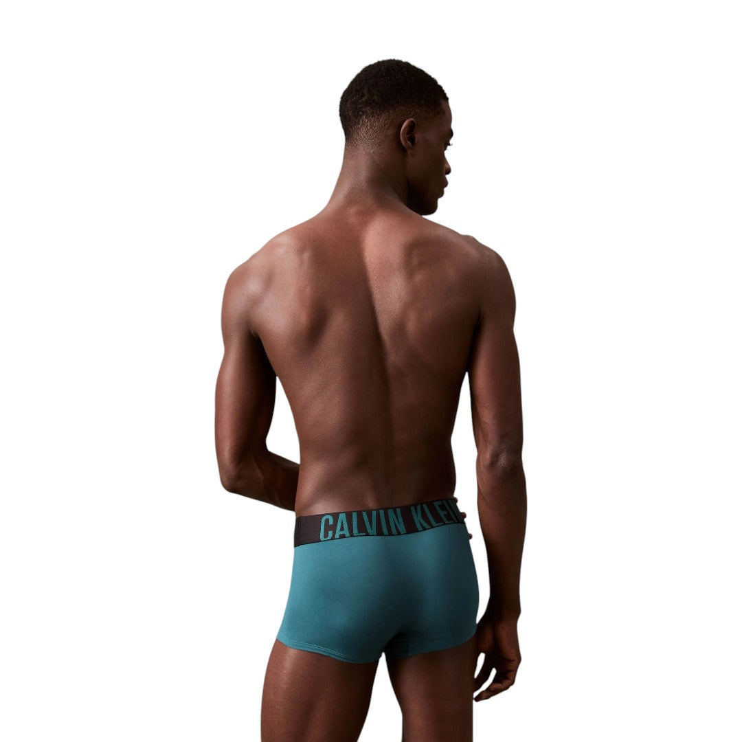 Calvin Klein Boxer Low Rise Trunk Intense Power - Blk/Aqua/Blue